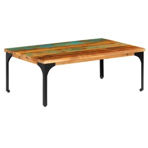 vidaXL Table Basse 100 X 60 X 35 Cm Bois De Récupération Solide - Publicité