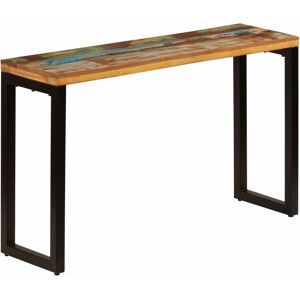 Vidaxl Table Console 120x35x76 Cm Bois De Récupération Solide Et Acier - Publicité