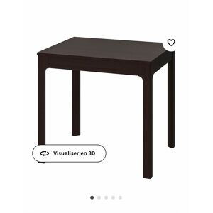 Table Extensible, Brun Foncé, 80/120x70 Cm - Publicité