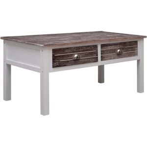 vidaXL Table Basse Marron 100 X 50 X 45 Cm Bois - Publicité