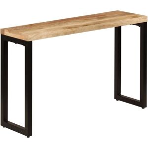 Vidaxl Table Console 120x35x76 Cm Bois De Manguier Solide Et Acier - Publicité