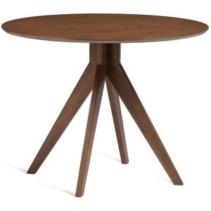 Sklum Table À Manger Ronde En Bois (Ø100 Cm) Sekiz Bois Foncé - Publicité