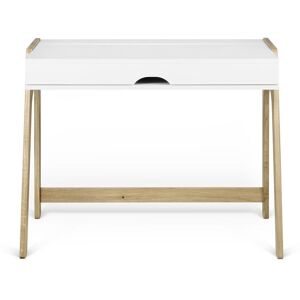 Bureau Aura Blanc Laqué Et Chêne - Temahome - Publicité