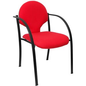 Pack 2 Chaises Hellin Châssis Noir Bali Rouge - Publicité