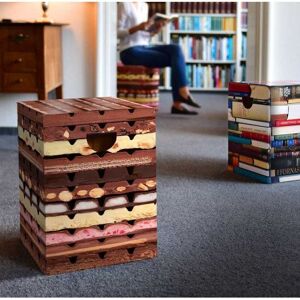 Tabouret Pliable En Carton Chocolate - Publicité