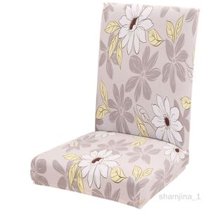 Housse De Tabouret Chaise Meuble Couverture De Chaise En Polyester Décor Maison Style Floral - Publicité