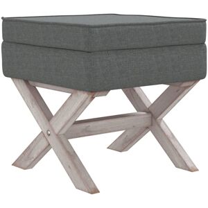 Vidaxl Tabouret De Rangement Gris Foncé 45x45x49 Cm Tissu - Publicité