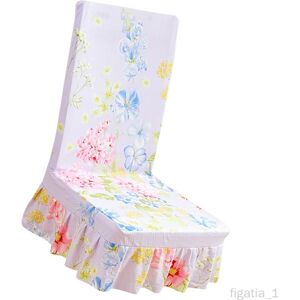 Housse De Tabouret Chaise Meuble Couverture De Chaise Amovibles Style Floral Décor Maison Beige Floral - Publicité