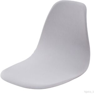 Housse De Siège De Chaise En Coquille Extensible Couleur Amovible En Polyester Housse De Chaise Moderne Du Milieu Du Siècle Housse De Gris Clair - Publicité