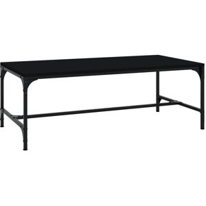 Vidaxl Table Basse Noir 80x50x35 Cm Bois D'ingénierie - Publicité