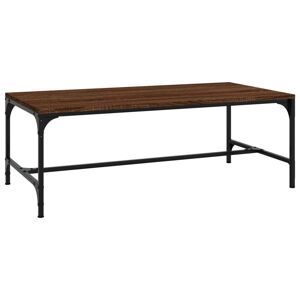 Vidaxl Table Basse Chêne Marron 80x50x35 Cm Bois D'ingénierie - Publicité