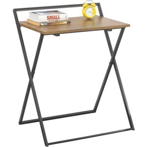 Sobuy Fwt88-Fbureau Pliant Pour Petits Espaces, Bureau D'ordinateur Table D’Etude Bureau Portable À Domicile, Salon, Chambre, Aucun Assemblage Requis Design Industriel - Publicité