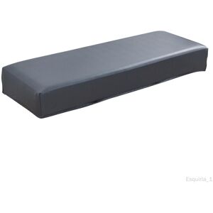 Solide Couleur Souple Extensible À Manger Banc Couverture Élégant Rectangle Anti-Poussière Non Slip Chambre Banc Siège Housse Protecteur Gris - Publicité