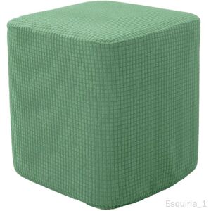 Tabouret De Rangement Housses De Repose-Pieds Housse De Meuble Décorative Housse De Repose-Pieds En Polyester Élastique Vert - Publicité