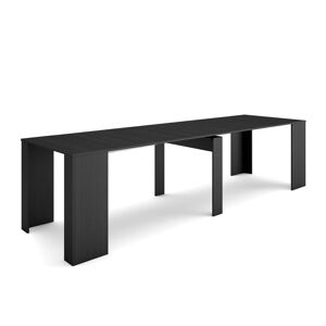 INNOVATION Table Console Extensible Console Meuble 300 Pour 14 Personnes Table À Manger Style Moderne Noir - Publicité