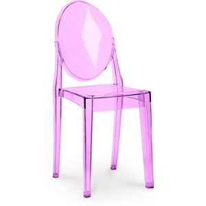 Chaise Transparente De Salle À Manger - Victoire Violet Transparent - Publicité