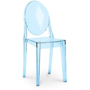 Chaise Transparente De Salle À Manger - Victoire Bleu Transparent - Publicité