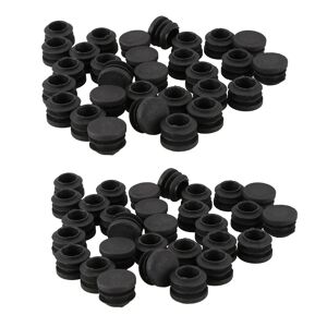 Round Pied De Chaise De Table Tube Insert De Tuyau Diam. 19mm 60pcs - Publicité