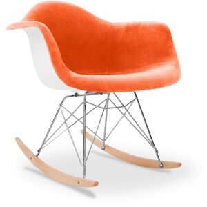 Chaise À Bascule Rarwood - Tissu Orange - Publicité
