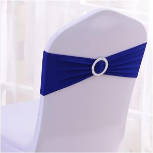 Lot De 30 ¿¿Charpes De Chaise De Mariage ¿¿Lastiques Vintage Pour Chaise De Mariage - Noeud En Satin - D¿¿Coration De Chaise Pour Mariage, Anniversaire, ¿¿V¿¿Nements, Bleu Roi - Publicité