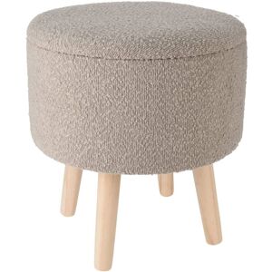 Home&styling; Tabouret De Rangement Ø35x40 Cm Taupe - Publicité