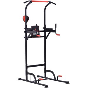 HOMCOM Power tower  barre de traction  chaise romiane multifonction  hauteur réglable sur 7 positions  acier