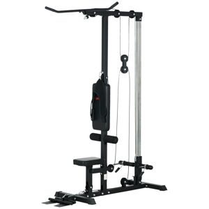 SPORTNOW Station de musculation Station à Poulie, tirage poitrine - lat pulldown machine - banc de musculation Musculation