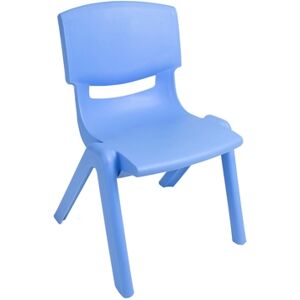 bieco Chaise enfant plastique bleu