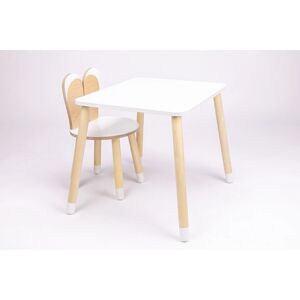 Family-SCL Table et chaise enfant Bunny bois blanc/naturel