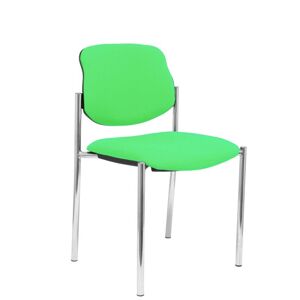 Piqueras y crespo Villalgordo Confidential chaise à 4 pieds et structure chromée tissu BALI couleur pistache - Publicité