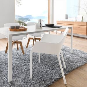 Kristalia Thin-K Table de salle à manger en aluminium avec rallonge, 01THK04R#VP1/VP1,