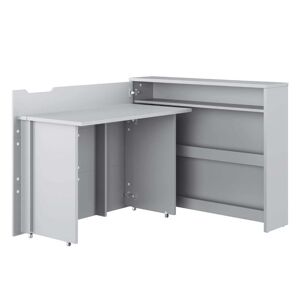 libolion Bureau modulable couleur gris spécial home office gris - Publicité