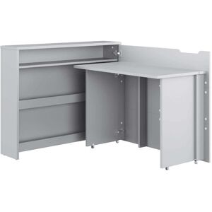 libolion Bureau modulable couleur gris spécial home office gris - Publicité