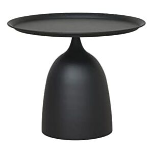 Table Basse Table d'appoint Ronde Salon côté canapé Noir Petite Table Basse décoration de Bureau Table d'appoint d'angle décoration de Chambre Table de Chevet en métal Table d'appo - Publicité