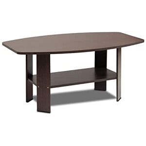 Furinno Table basse au design simple, marron foncé - Publicité