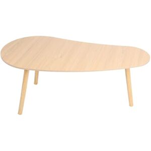 lamphle Petite table basse, table basse minimaliste, table basse moderne du milieu du siècle avec étagère de rangement, support TV, table d'appoint pour salon, chambre à coucher, bureau couleur bois - Publicité