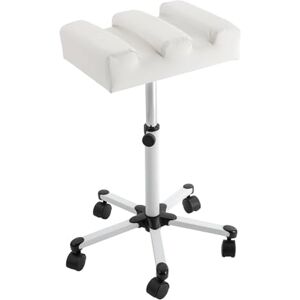 Dekltus Chaise de pédicure avec 5 roues universelles, hauteur réglable (50-70 cm) Charge maximale : 5 kg, repose-pieds pour le soin des pieds pour la manucure et la pédicure (blanc) - Publicité