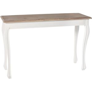 CLP Console Balto I Table d'appoint avec Plateau en Bois Massif I Buffet pour l'entrée et Le Salon dans Un Style Shabby Chic, Couleur:Nature/Blanc - Publicité