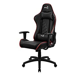 Aerocool AC110 AIR Fauteuil Gaming, Fibre de Carbone, Noir/Rouge, Taille Unique - Publicité