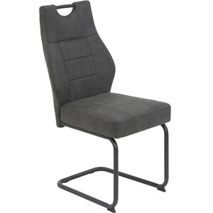 Apollo Linda Chaise, Métal, Anthracite, 1ner Pack - Publicité