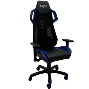 Astan Hogar Chaise de Gaming, Nylon Simili Cuir, Noir/Bleu, Mediano - Publicité