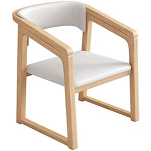 Chaises de salle à manger de style rustique avec accoudoirs, siège et dossier en cuir synthétique – Design large et confortable pour salon, maison, salle de réunion - Publicité