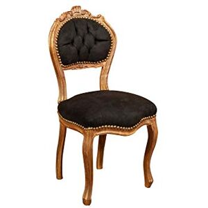 Biscottini Fauteuil Baroque 90 x 45 x 42 cm   Chaise Louis XVI   Fauteuil Salle a Manger   Chaise Style Louis XVI   Meuble Baroque - Publicité