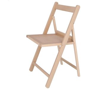 Mueblear Chaise Pliante, Bois, sans Vernis, 42x47x79 - Publicité