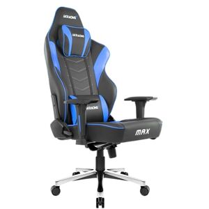 AKRacing Masters Series Max Fauteuil de Gaming, Simili Cuir, Noir, Bleu, Taille Unique - Publicité