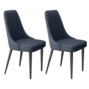 GYLRFA Moderne Chaises de Salle à Manger Modernes en Latex, Ensemble de 2 chaises d'appoint de Salon avec Cuir Microfibre Doux et Pieds en métal, chaises de Cuisine et de Salle à Manger - Publicité