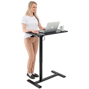 Tatkraft Bliss Table Élévation Pneumatique pour Ordinateur Portable à roulettes, Hauteur Réglable de 74 à 115 cm Réglage sans Effort du Niveau, Bureau Assis Debout pour Travail à Domicile - Publicité