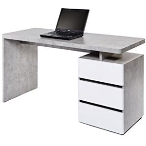 Jahnke Bureau CU Libre C 240, Bois, Blanc, 55 x 140 x 75,5 cm - Publicité