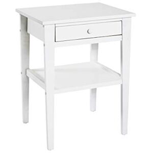 HAKU Möbel Table Basse, Bois Massif, Blanc, L 46 X P 35 X H 60 cm - Publicité