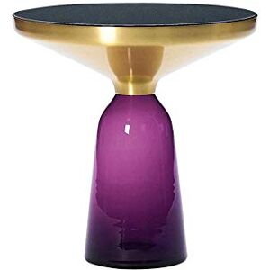 DCLINAD Table de Chevet Table Basse Table Basse Nordique en Verre trempé Petit Appartement Salon Table d'appoint Ronde (Couleur : Violet) - Publicité